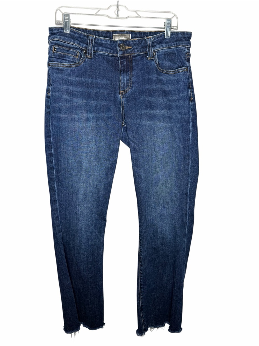 KUT FROM THE KLOTH / Natalie bootcut medium wash raw hem jeans / 10